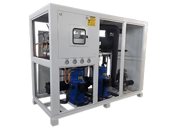 مبرد منخفض الحرارة مُبرَّد بالماء (مع ضاغط لولبي/ مكبسي)