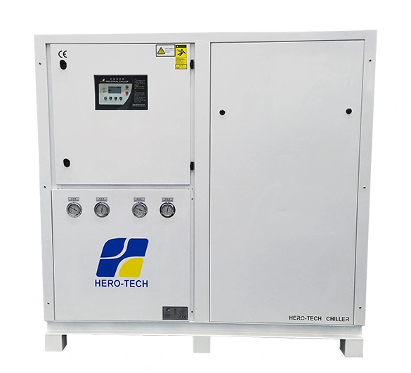 مبرد منخفض الحرارة مُبرَّد بالماء (مع ضاغط لولبي/ مكبسي)